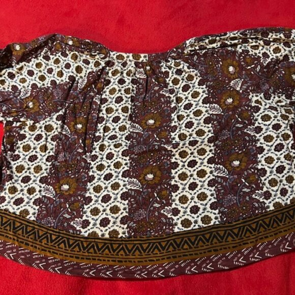 Rachel Zoe Women’s Boho Floral Peasant Blouse Size M Multicolor - Picture 4 of 5